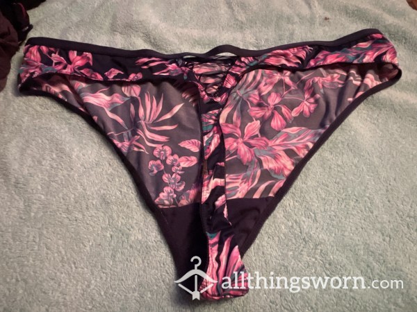 TROPICAL THONG- WORN OR CLEAN