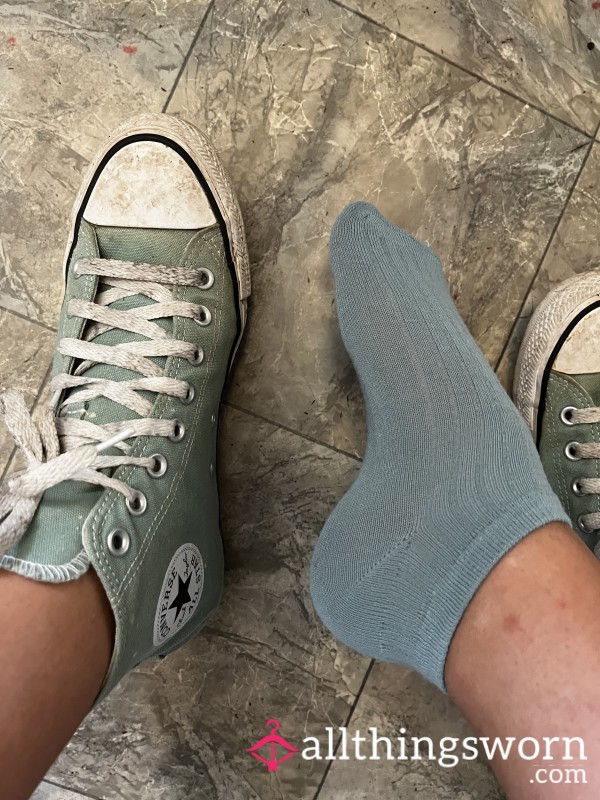 Turquoise Ankle Socks