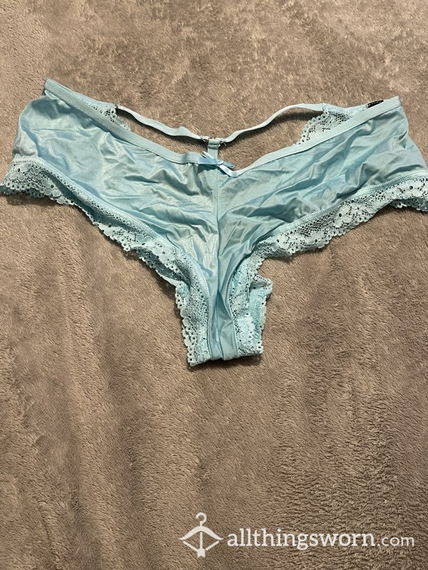 Turquoise S**y Strappy Booty Shorts