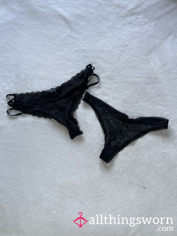 Two Black Lace Thongs (1 For $30) (2 For $50) More Pictures!!