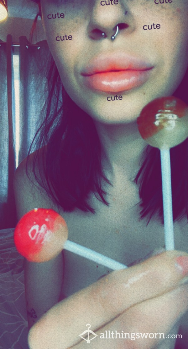 Two Freshly Made Lollipops