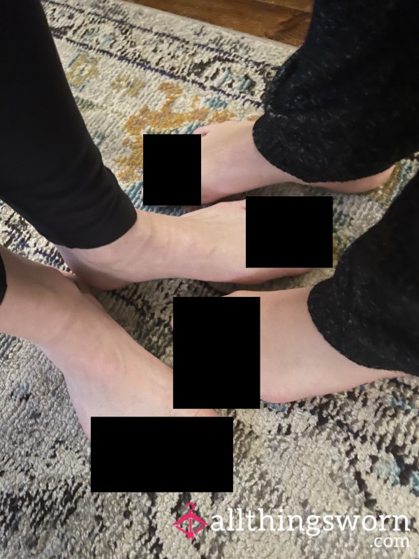 Two Girls Long Feet/Toes Pic Set Of 7