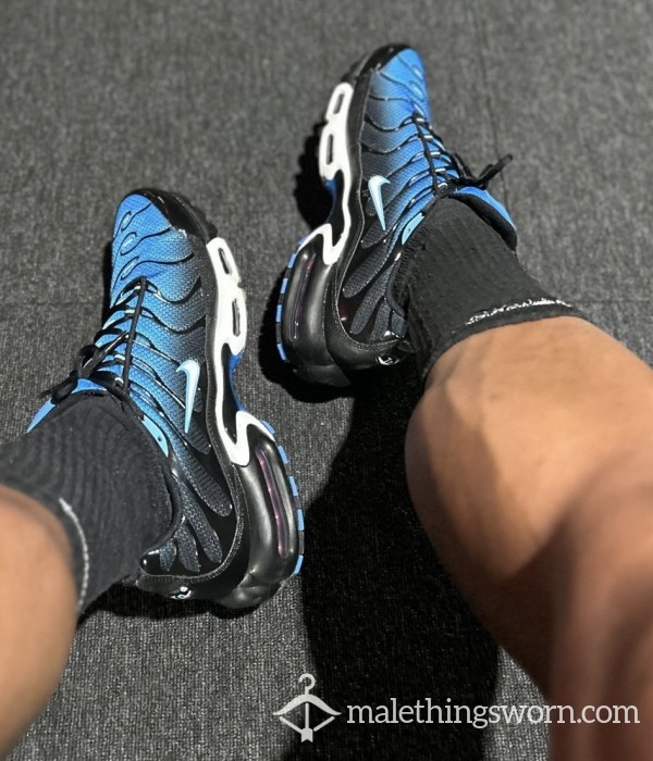 Uk7 Black & Blue Nike Tns Trainers