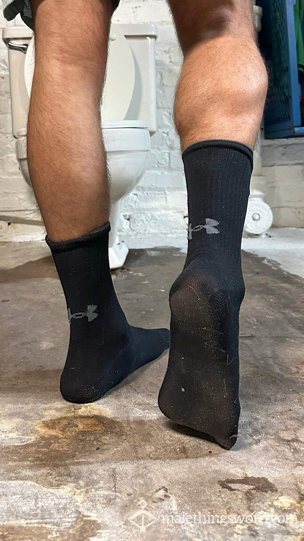 Under Armour Crew Socks - Black Single Stripe