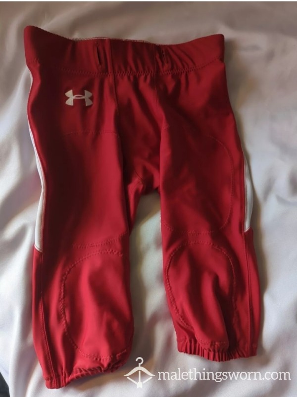 Under Armour Red/White Football Pants Adult Large