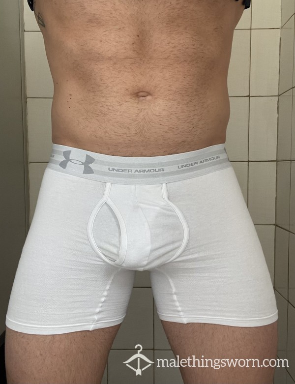 Under Armour White Boxer Brief