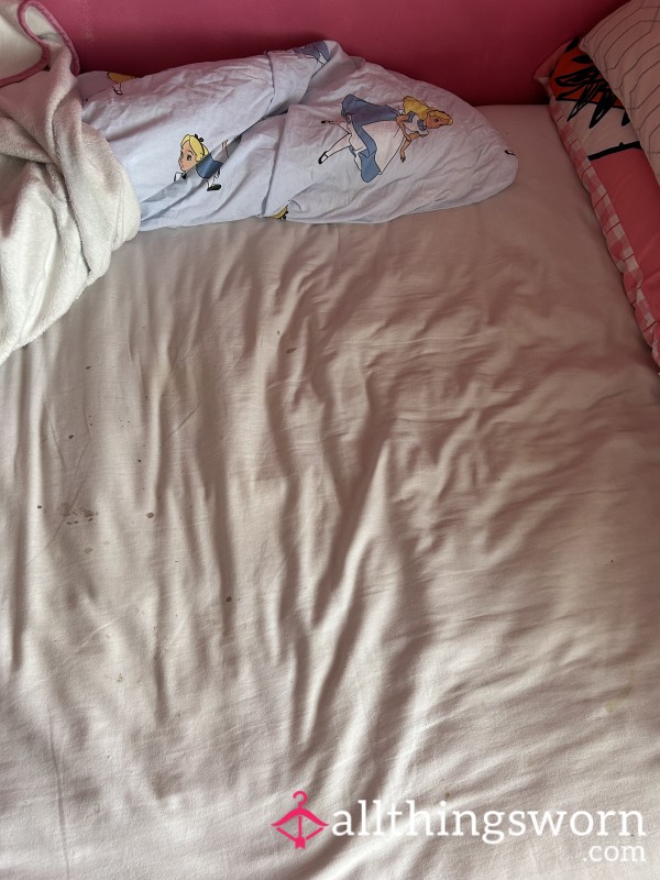 Under Fitted Bed Sheet - Slept On For 4 Weeks