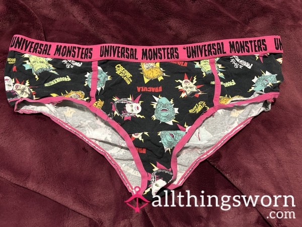 ~UNIVERSAL MONSTERS PRINT COTTON CHEEKY PANTY~