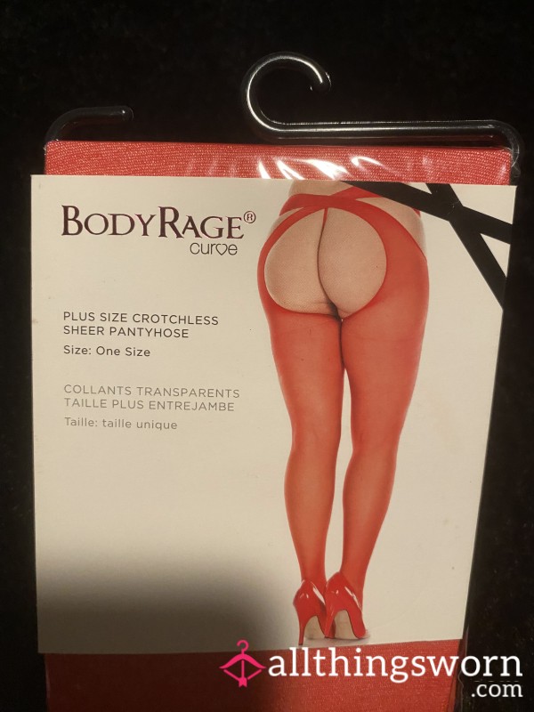 Unopened Red Backless Pantyhose