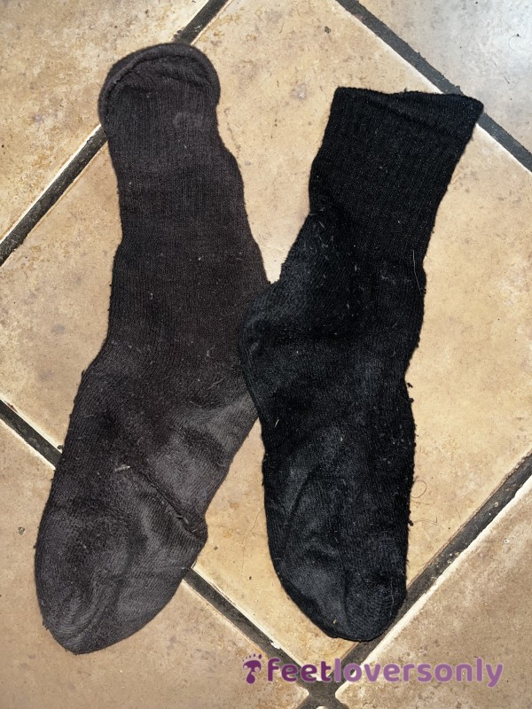 Unpaired Well Used Work Socks