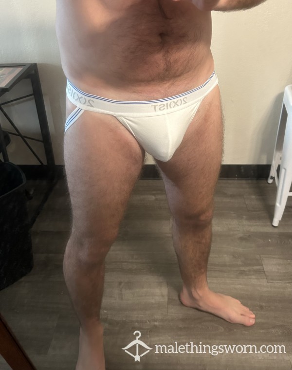 Used  2(X)IST White Jockstrap - Medium