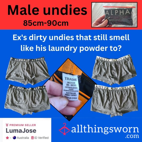 **Used 85-90cm ALPHA Undies** From A Bloke Bloke Who Flys, Rides, F**ks, And Spends.