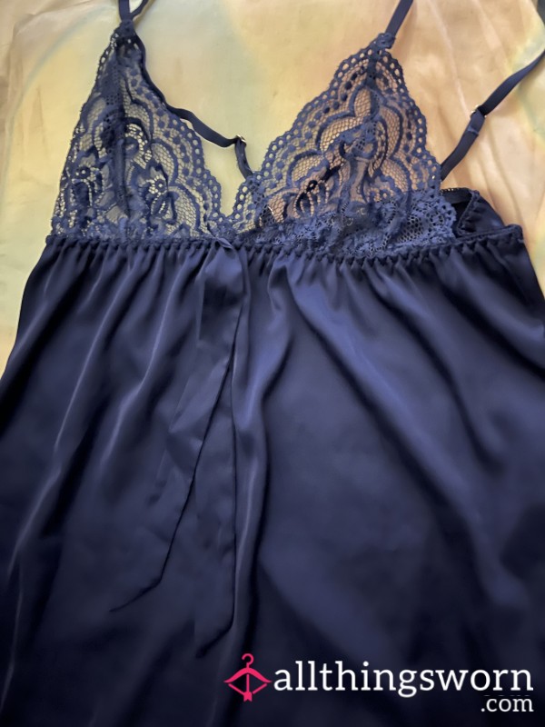 Used Babydoll Lingerie-Blue