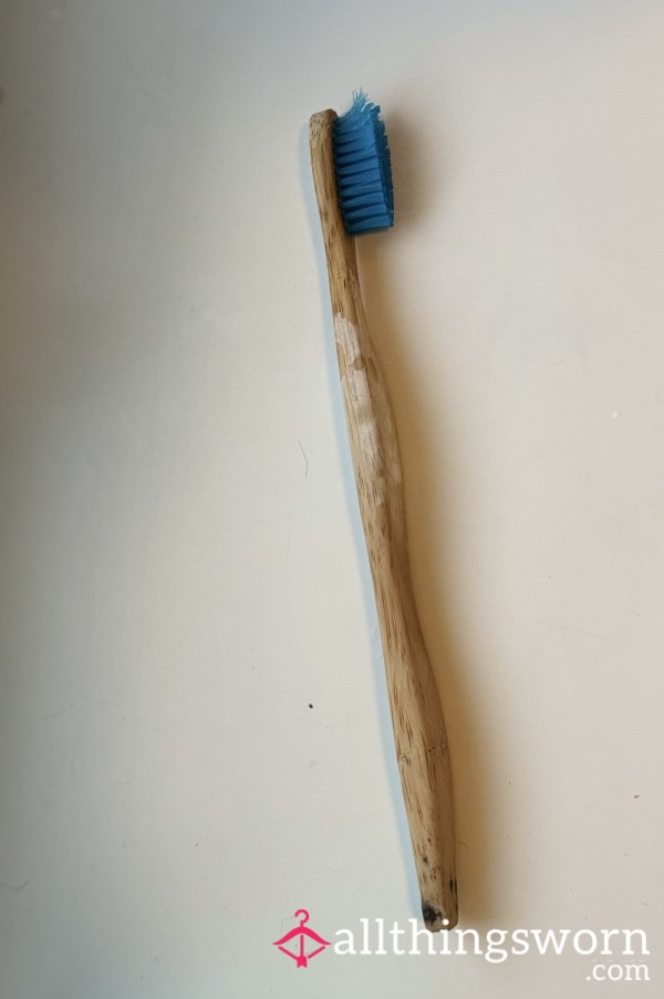 Used Bamboo Toothbrush