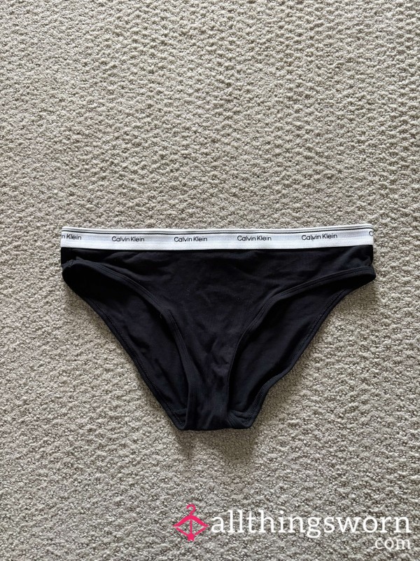 Used Black Calvin Klein Panties