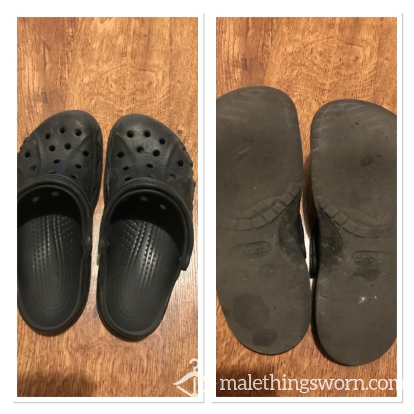 Used Black Crocs