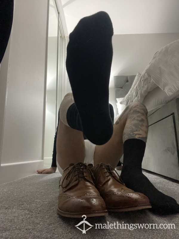 Used Black Dress Socks