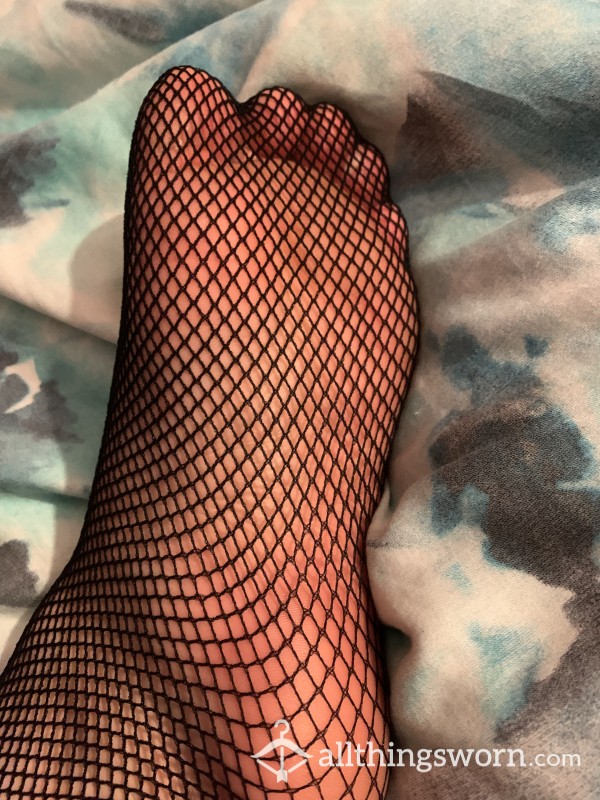 USED Black Fishnets