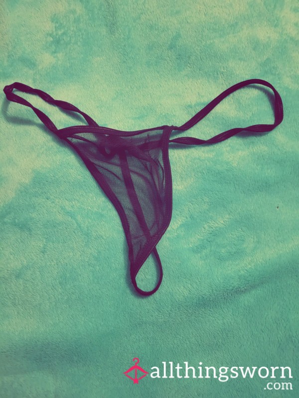 Used Black G String Sealed For Freshness