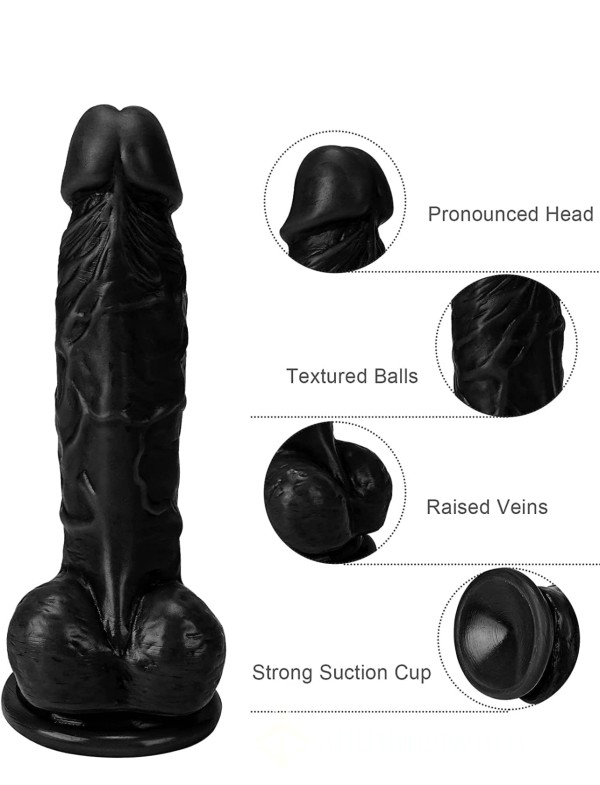 Used Black Suction Cup Di**o 😈🖤🖤