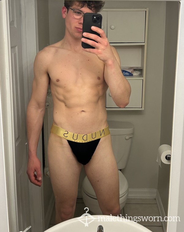 Used Black Jockstrap Waiting To Be Customized