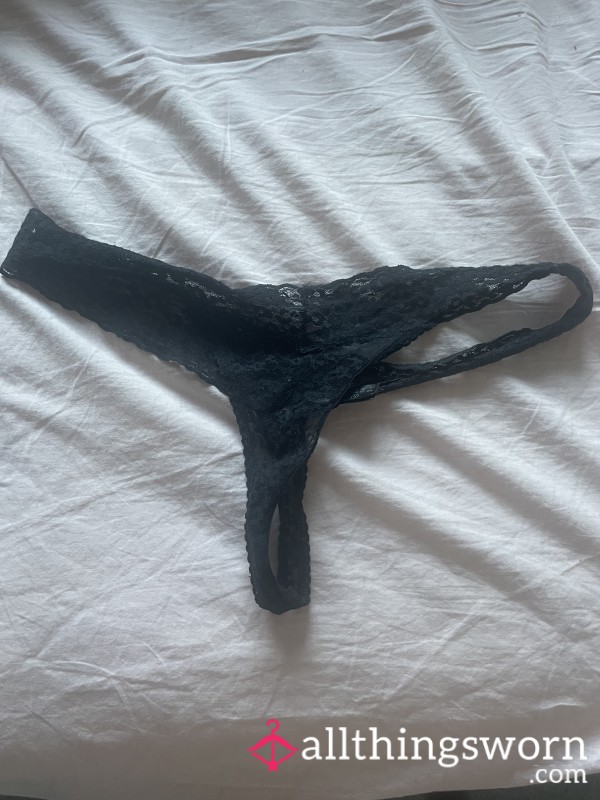 Used Black Thong