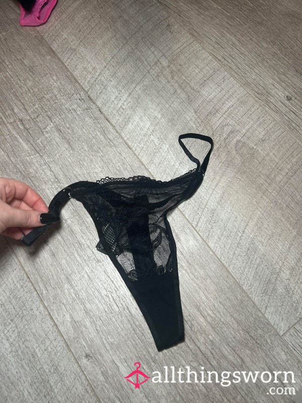 Used Black Thong