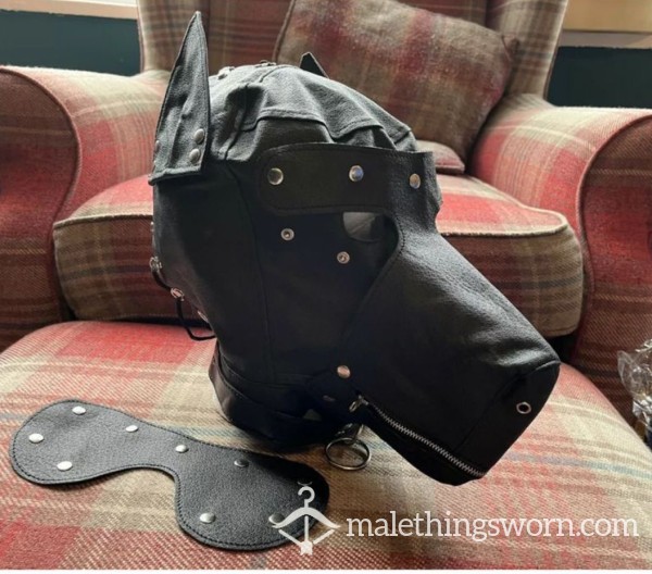 Used Bondage Dog Mask