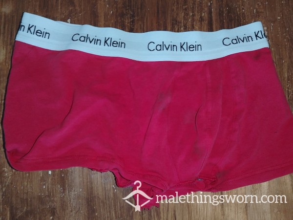 Used Red Calvin Klein Boxers