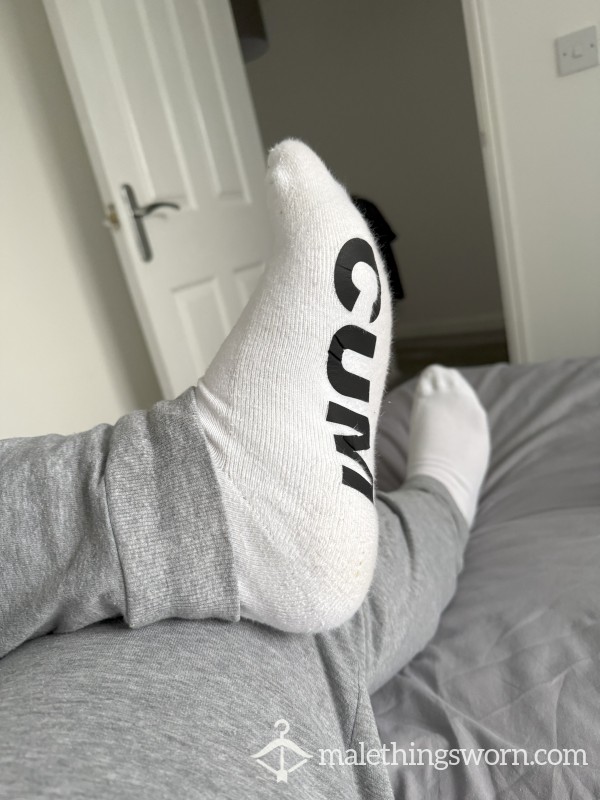 Used Branded C*m Dump Socks