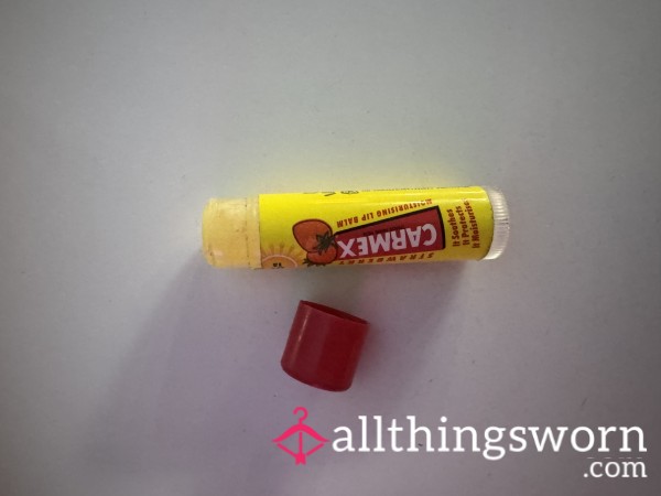 Used Carmex Lip Balm