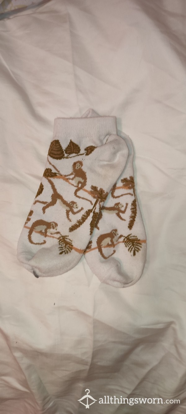 Used Cheeky Monkey Socks - Smaller Ankle Socks.