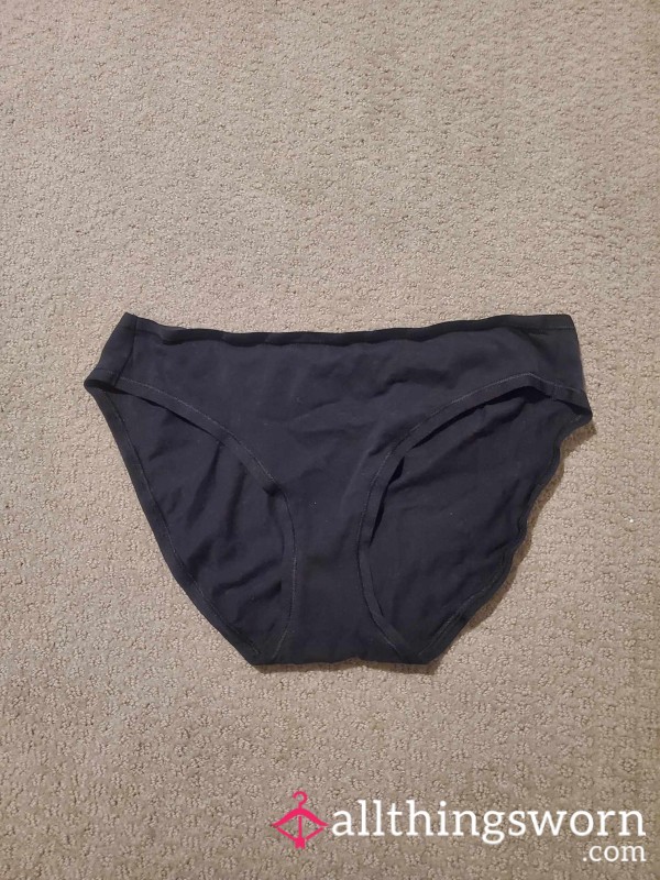 Used Cla**ic Black Panties