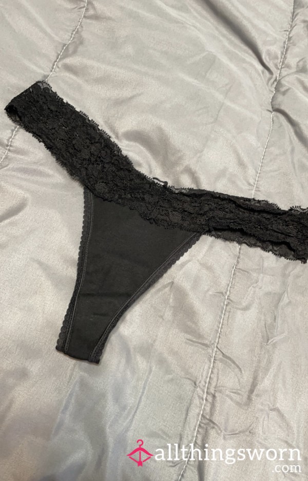 Used Cotton/lace Thong