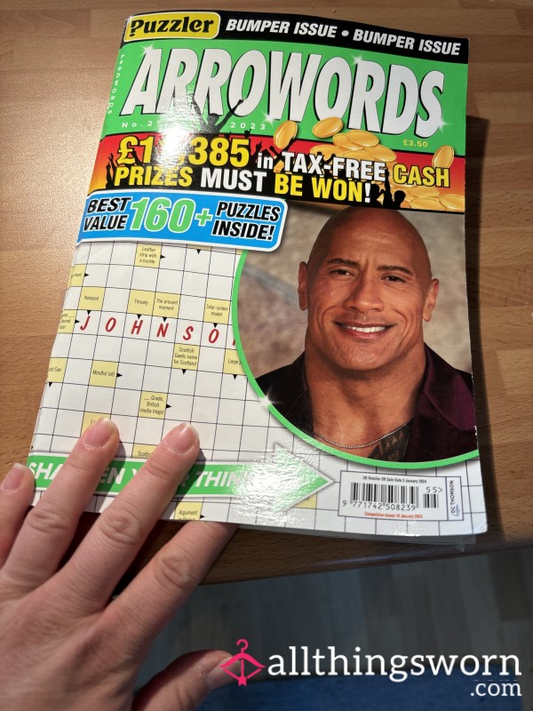 Used Cross Word Book