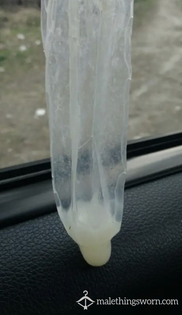 Used C*m Filled Condom