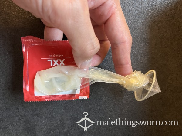 Used C*m Filled Condom From Others