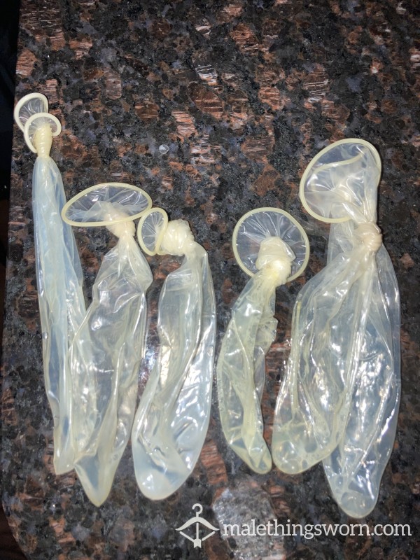 USED C*m FILLED CONDOM PACK