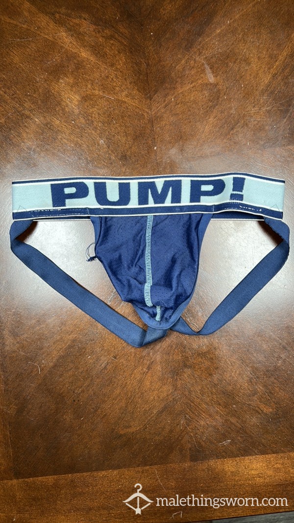 Used C*m Soaked A** F**ked Pump Jockstrap