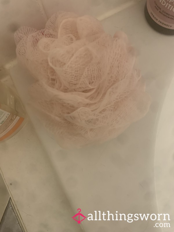 Used Dirty Pink Loofah