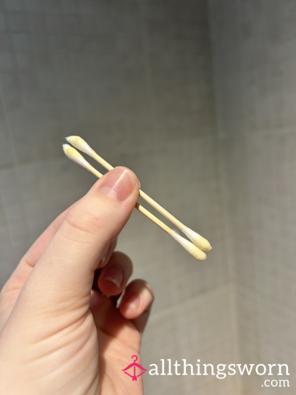 Used Dirty Waxy Ear Buds / Cotton Buds