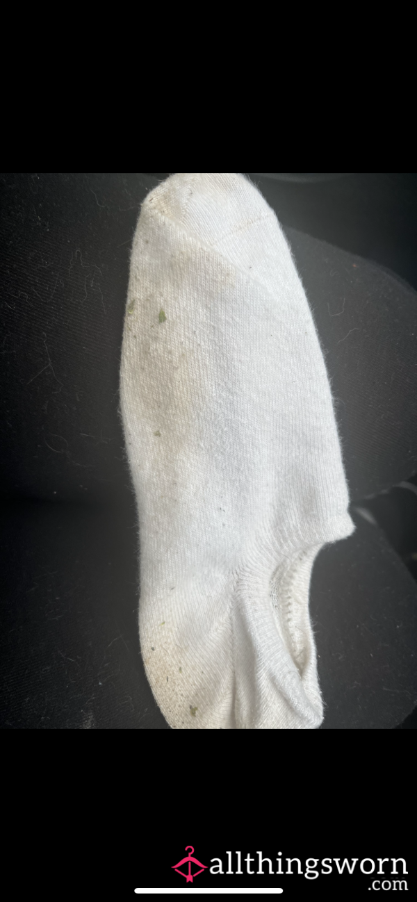 Used Dirty White Socks