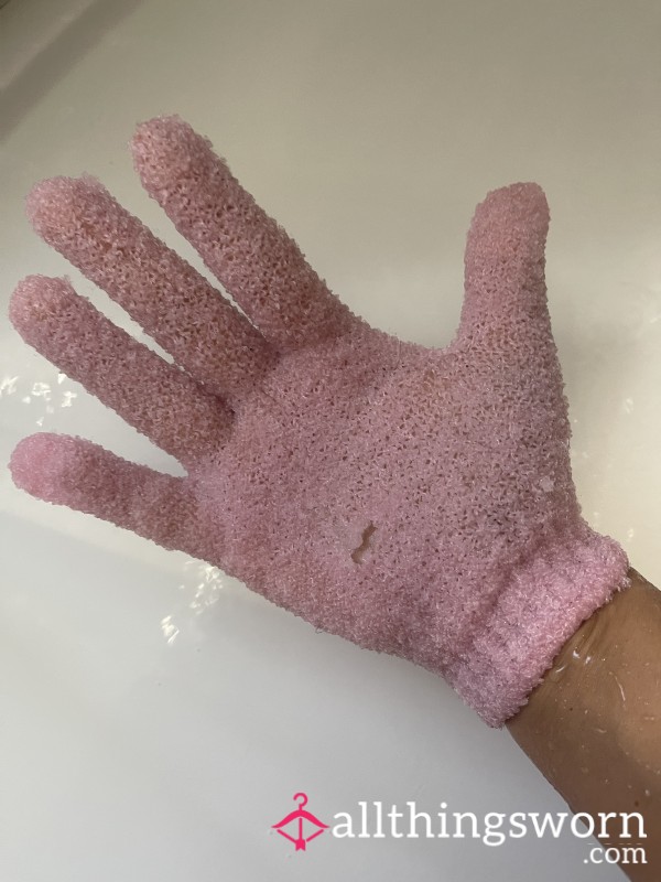 Used Exfoliating Glove