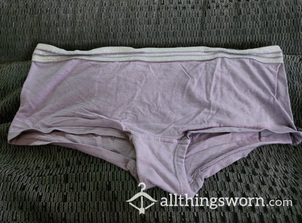 Used Faded Purple Boyshorts