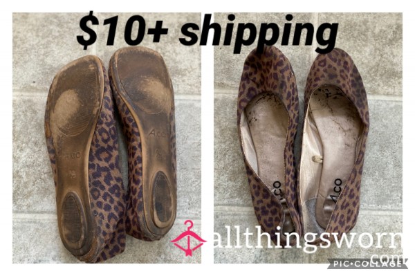 Used Flats Leopard | Dirty