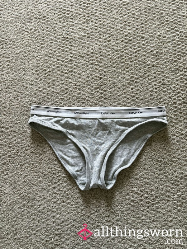 Used Grey Calvin Klein Panties