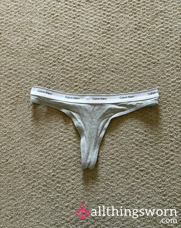 Used Grey Calvin Klein Thong