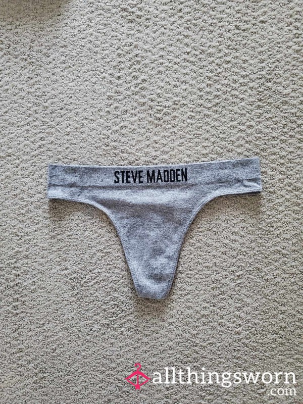 Used Grey Steve Madden Thong