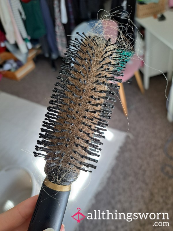 Used Hairbrush Full Of My Long Blonde Hair 😍