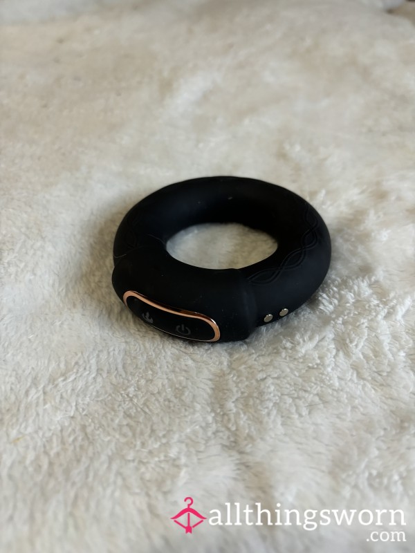 Used Heating & Vibrating C*ck Ring S** Toy